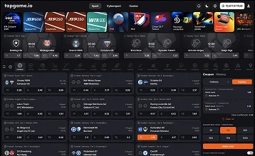 tapgame.io web sportsbook v2 interface after Betbazar integration